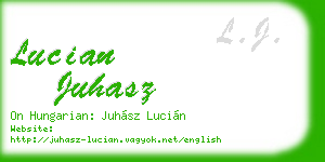 lucian juhasz business card